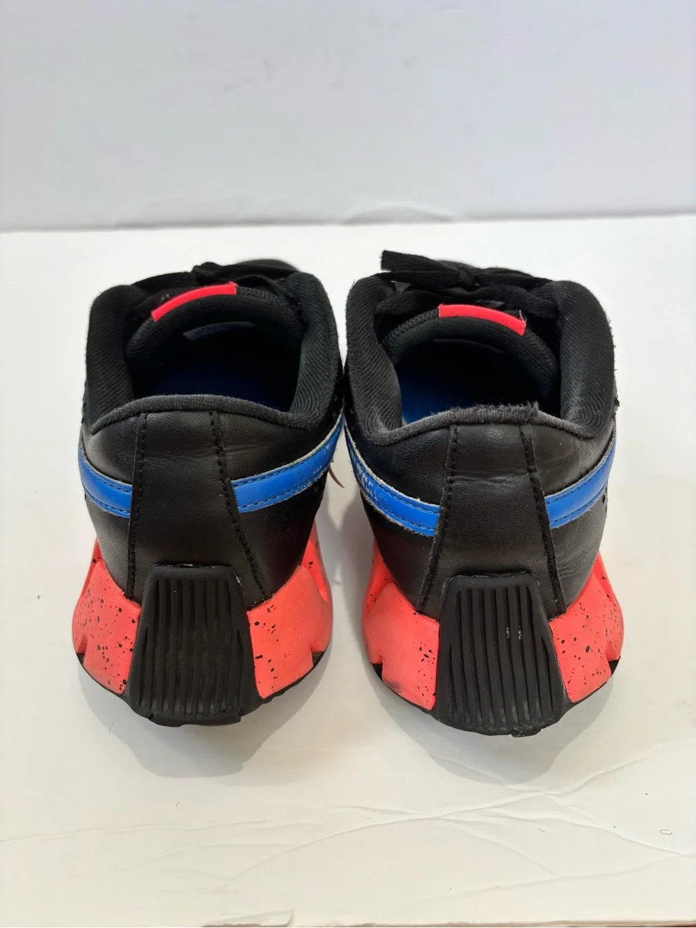 Reebok Boy's 3.5Y Zig Dynamica 2.0 Athletic Running Sneakers Black Blue Orange